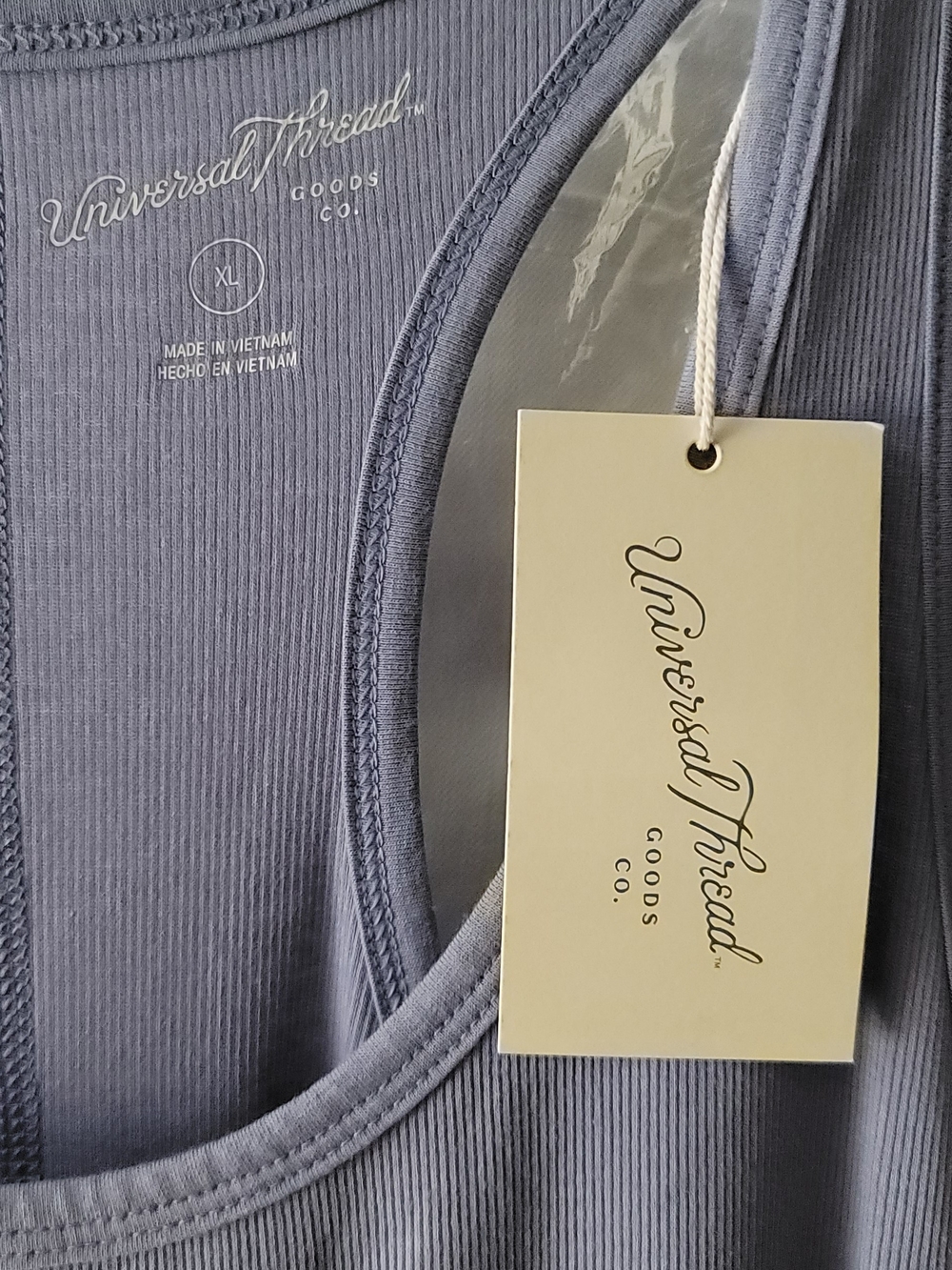 Universal Thread Soft Lavender Ribbed Racerback Tank - Picture 2 of 4
